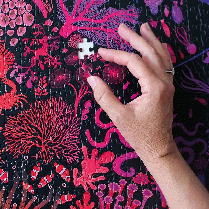 ULi Wholesale Custom Paper Cardboard Game Puzzles 100 500 1000 Pieces Jigsaw Puzzle For Kids Adults