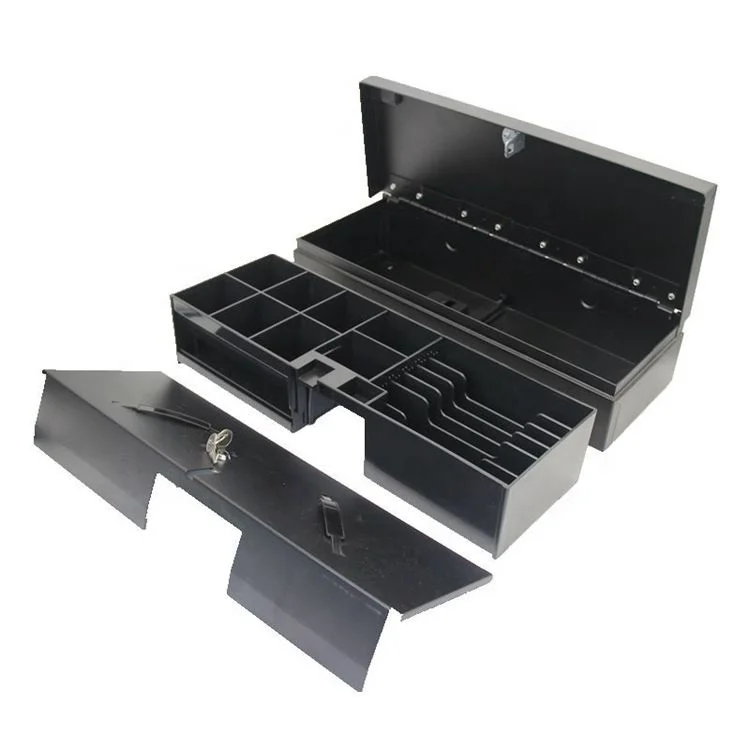 Lockable 170 Flip-Top Flip Top Money Drawer Register Rj12 Safe Money Box Drawer for POS System