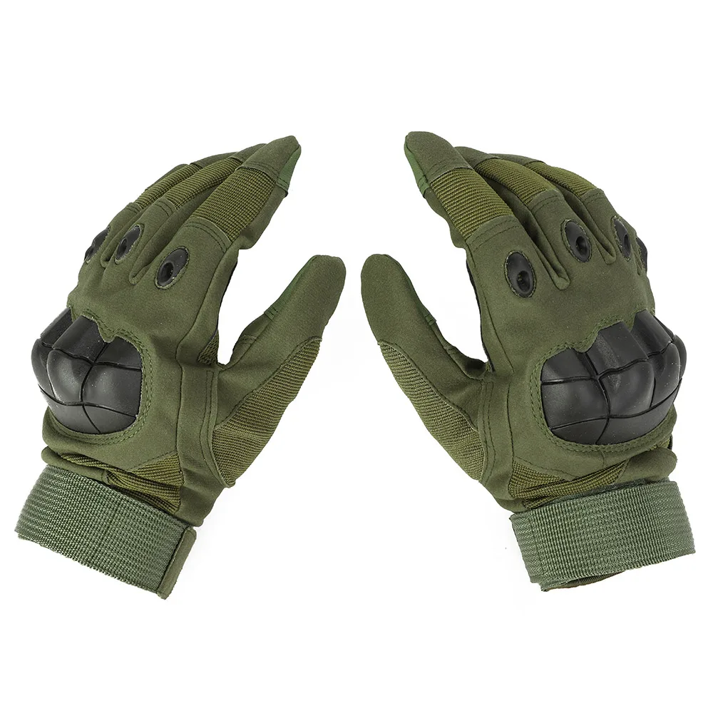 Winter Outdoor Hiking Tactical Climbing Combat Full Finger Mittens Touch Screen Hard Knuckle Gloves