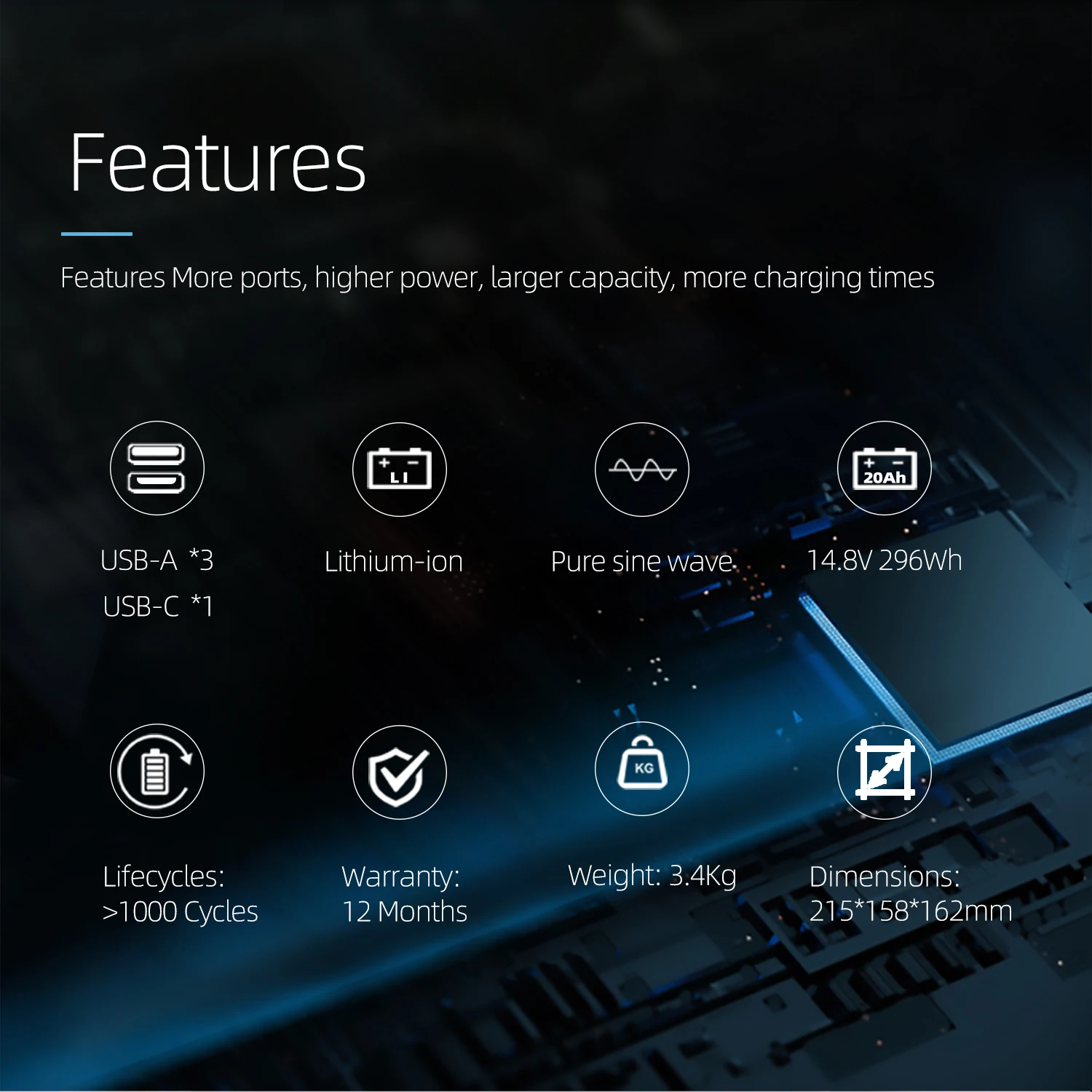 Mobile Portable 300W Outdoor Energy Storage Power Supply Camping Travel Emergency High Power 110V American Standard Power Supply