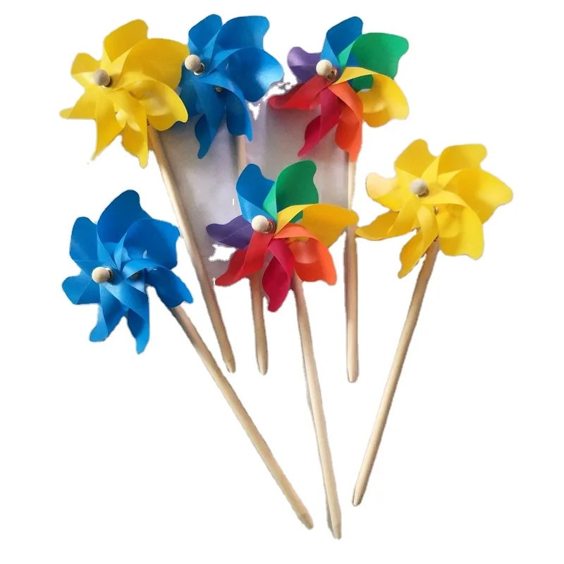 Different kinds of plastic single  windmill toy Made- in- China