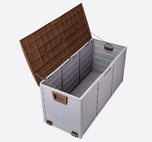 
Plastic Weatherproof Lockable Shed Garden Deck/Lockable Outdoor Storage Box 