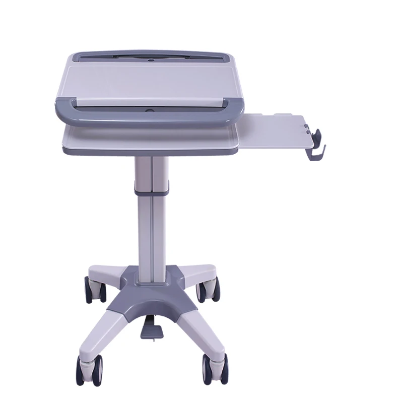 Factory price high quality ABS plastic workstation medical laptop trolley