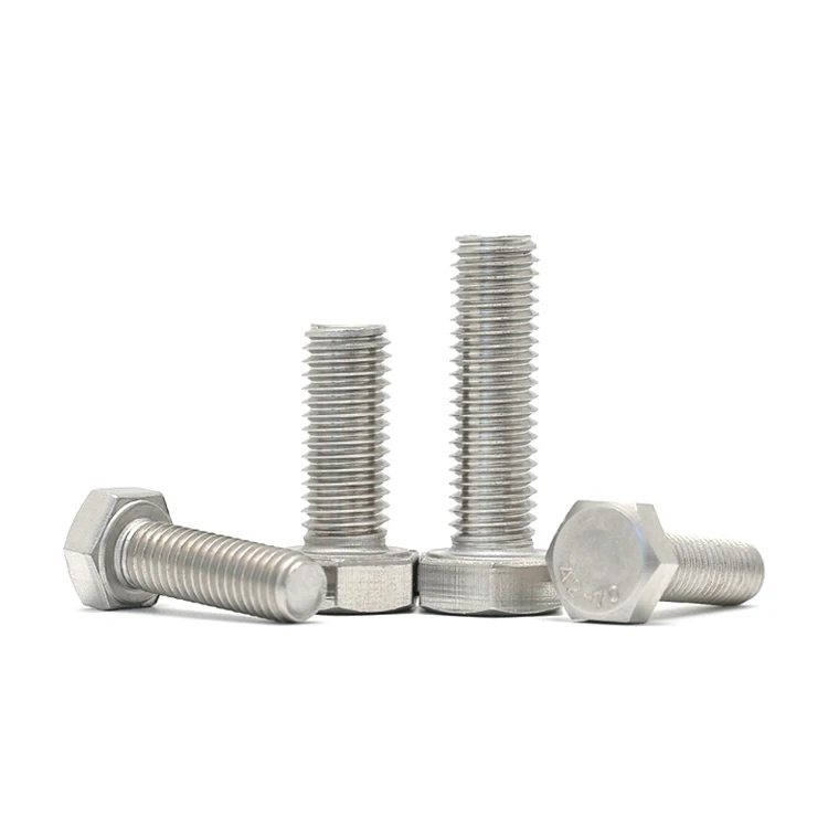 din931 bolt ss304 ss316 stainless steel hot selling customized m14 m20 m30 din933 hex bolt