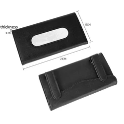 PU Leather Car Visor Tissue Holder Box Backseat Tissue Case Holder Tools for Car