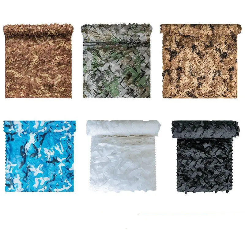 Outdoor Hunting Garden Car Cover Sun Shelter Tent  Multispectral Durable Oxford Cloth Polyester Desert Camouflage Net