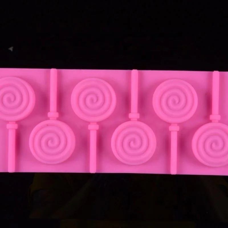 Food Grade Round Bonbon Hard Candy Mould Silicone Lollipop Moulds