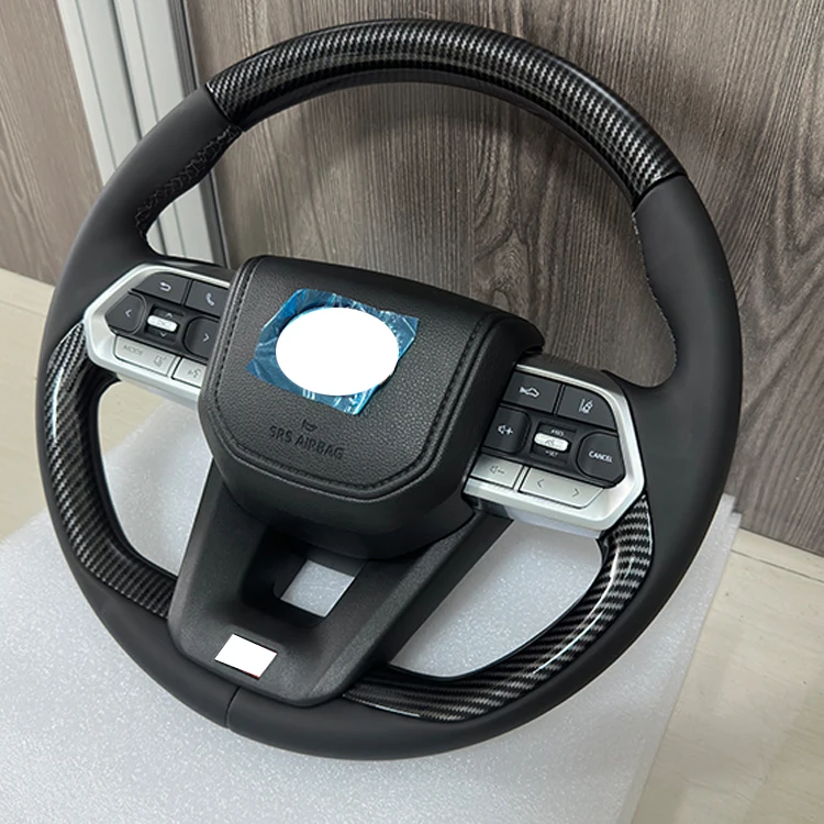 Leather Steering Wheel for Toyota Corolla 4Runner Crown RAV4 Fortuner Yaris Prius Lexus Lx570 GX470