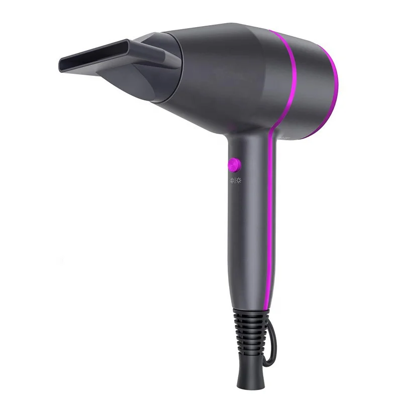 Ionic Hair Dryer1800W Portable Lightweight  Fast Drying Negative Ion Hairdryer Blowdryerwith Diffuser and Concentrator