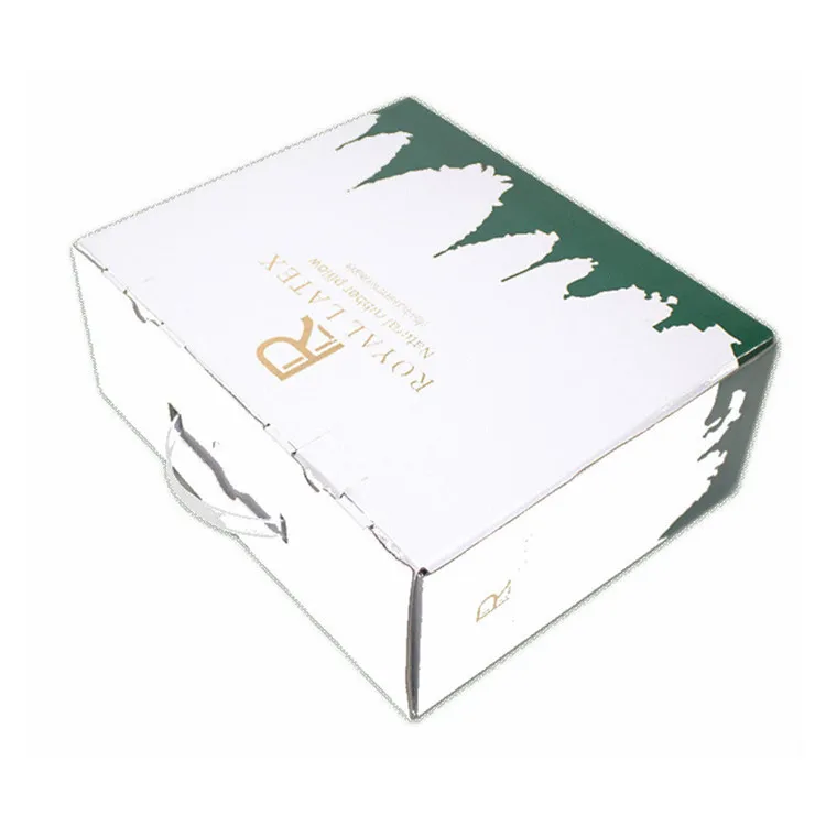 
Corrugated Kraft Boxes Custom Printed Paper Box Packaging with handle 
