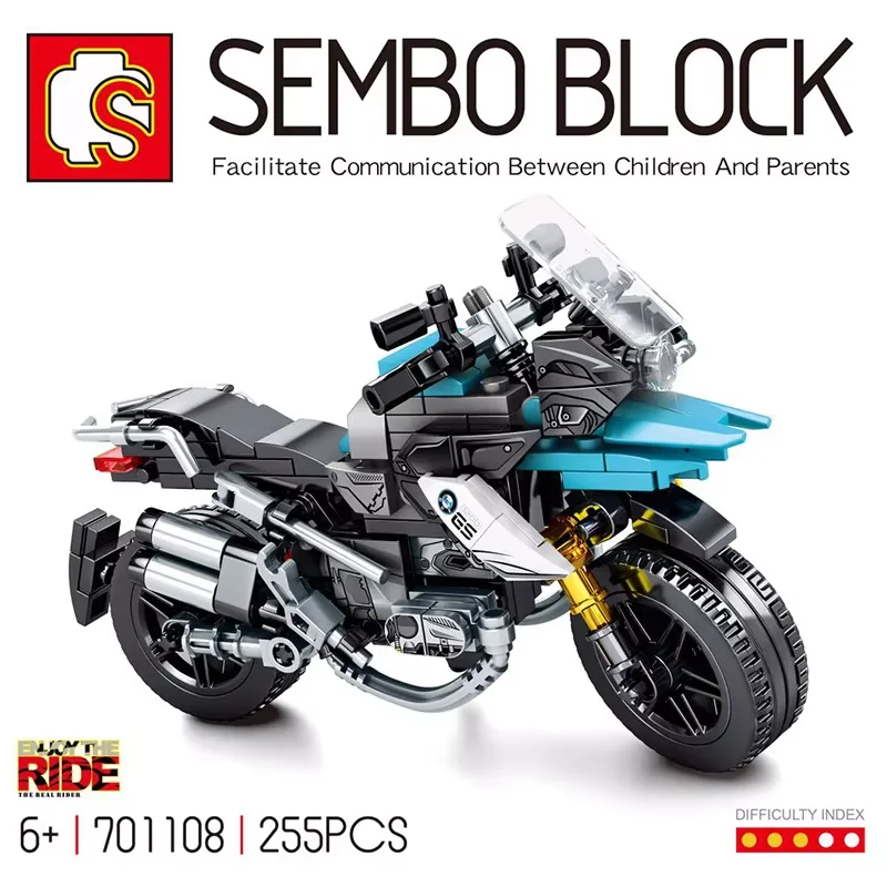Sembo Blocks Kids Building Toys Boys Puzzle Motorcycle Model Gift Building Block Sets For Boys