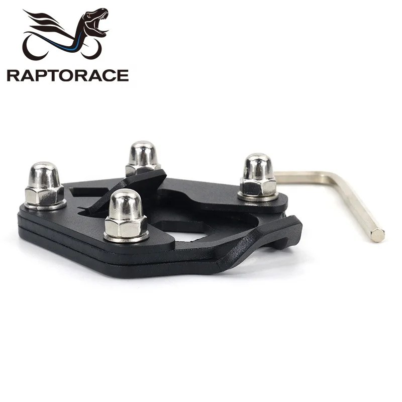 Raptorace fit for ROYAL ENFIELD HIMALAYAN 2016-2021 Aftermarket Kickstand Side Foot Stand Enlarger Expansion Pad