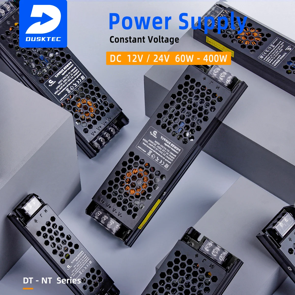 High Quality Ultra Slim 12V 24V LED Power Supply 60W Multiple Port LED Driver for Cabinet Mirror Smart Home Lighting