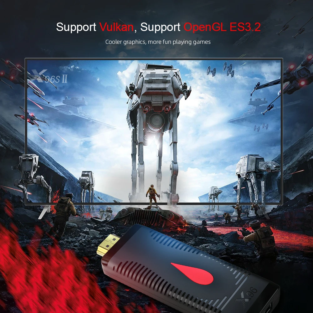 X96 S400 Мини wifi ТВ палка android 10 телеприставка 5 В/1.5a четырехъядерный медиаплеер 0 коробка x96