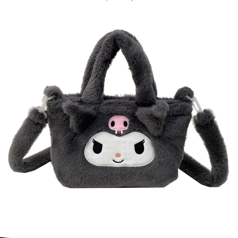 Kawaii Sanrio Collection Cute Hello KT Kitties Cinnamorolls & Kuromis Plush Bag Cartoon-Style Handbags & Backpack for Girls