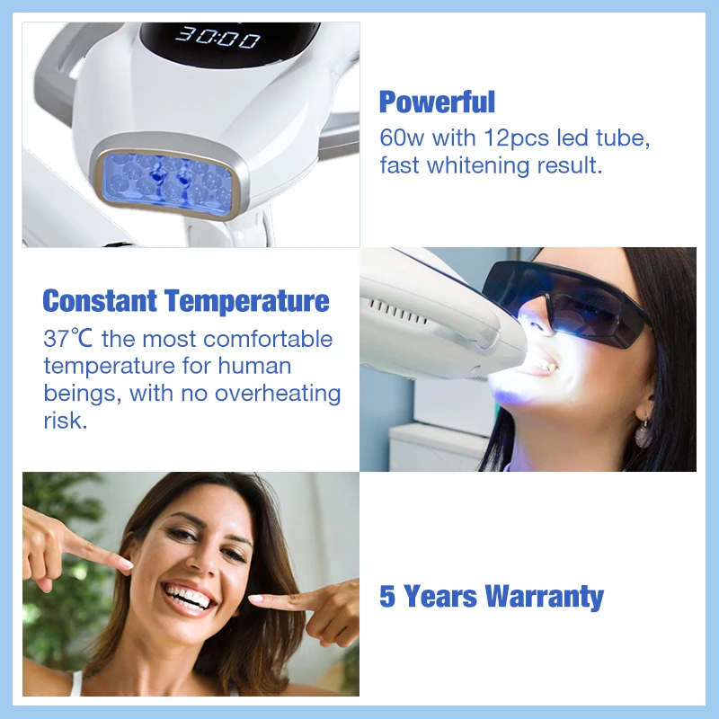 Dental Clinic Small 40w 80 Watt Laser 60w White Led Lamp Light Teeth Whitening Machine For Professional Use