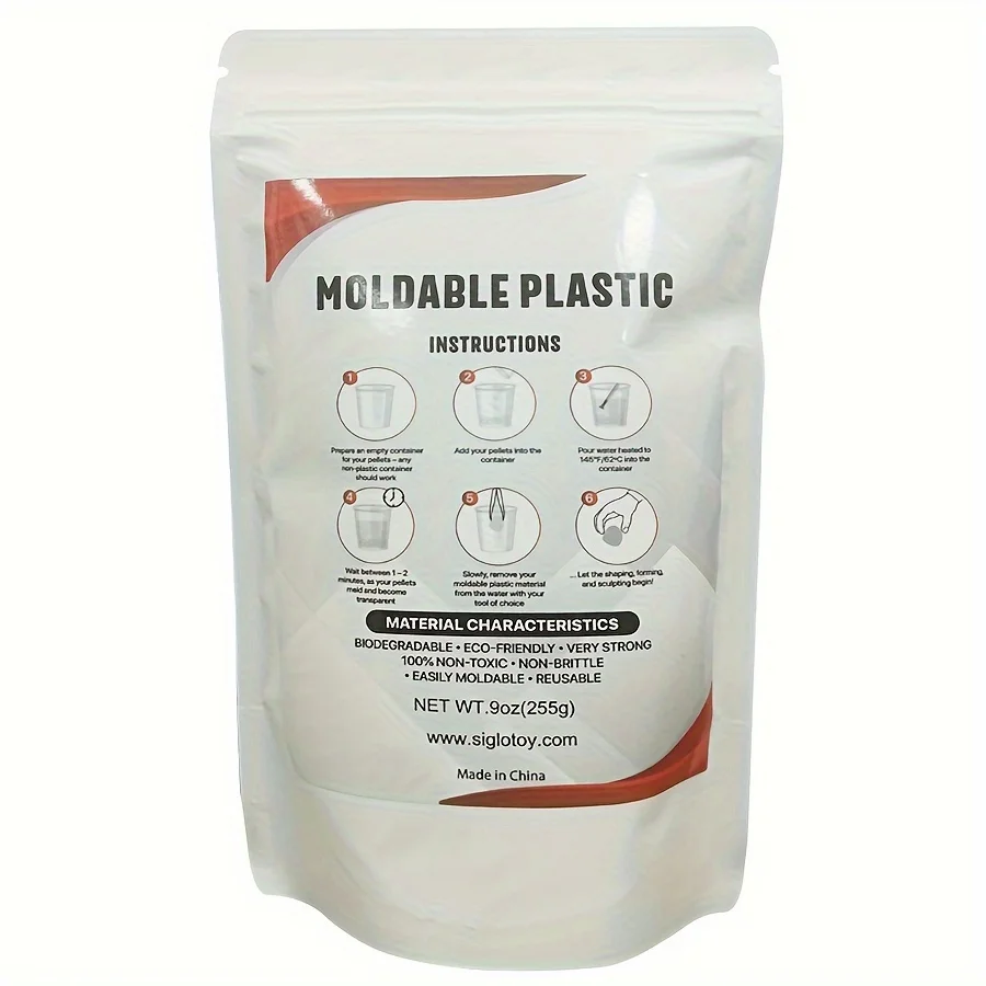 Wholesale 255g Bulk Polycaprolactone (PCL) Polymorph Thermoplastic Resin Low Temperature Hot Melt Clay Plastic Playdough Slime