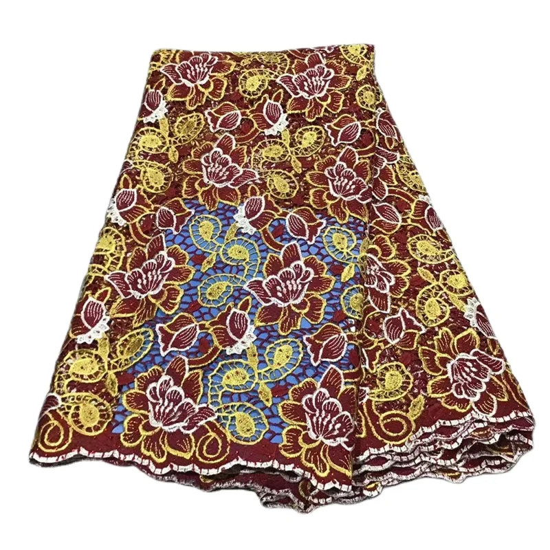 Lisami RTS быстрая распродажа шнур куипюр новейшая Свадебная Роскошная вышивка кружевная ткань большого размера с блестками