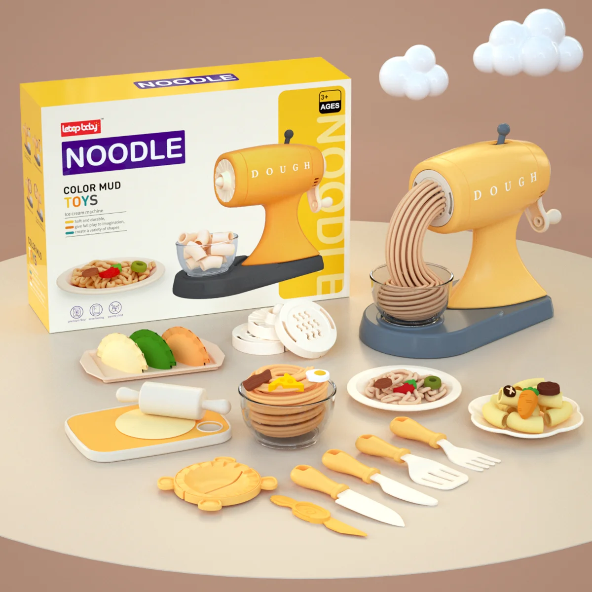 2022 new educational toy cake playdough/slime kits pretend play diy birthday gift playdough for kids