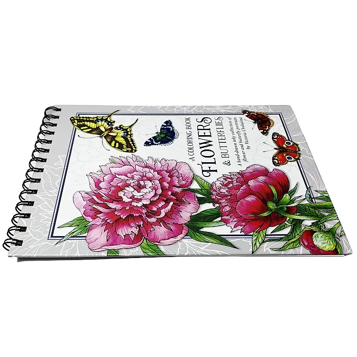 Custom coloring book printing hard cover adult coloring books for anxiety tear off drawing book printing