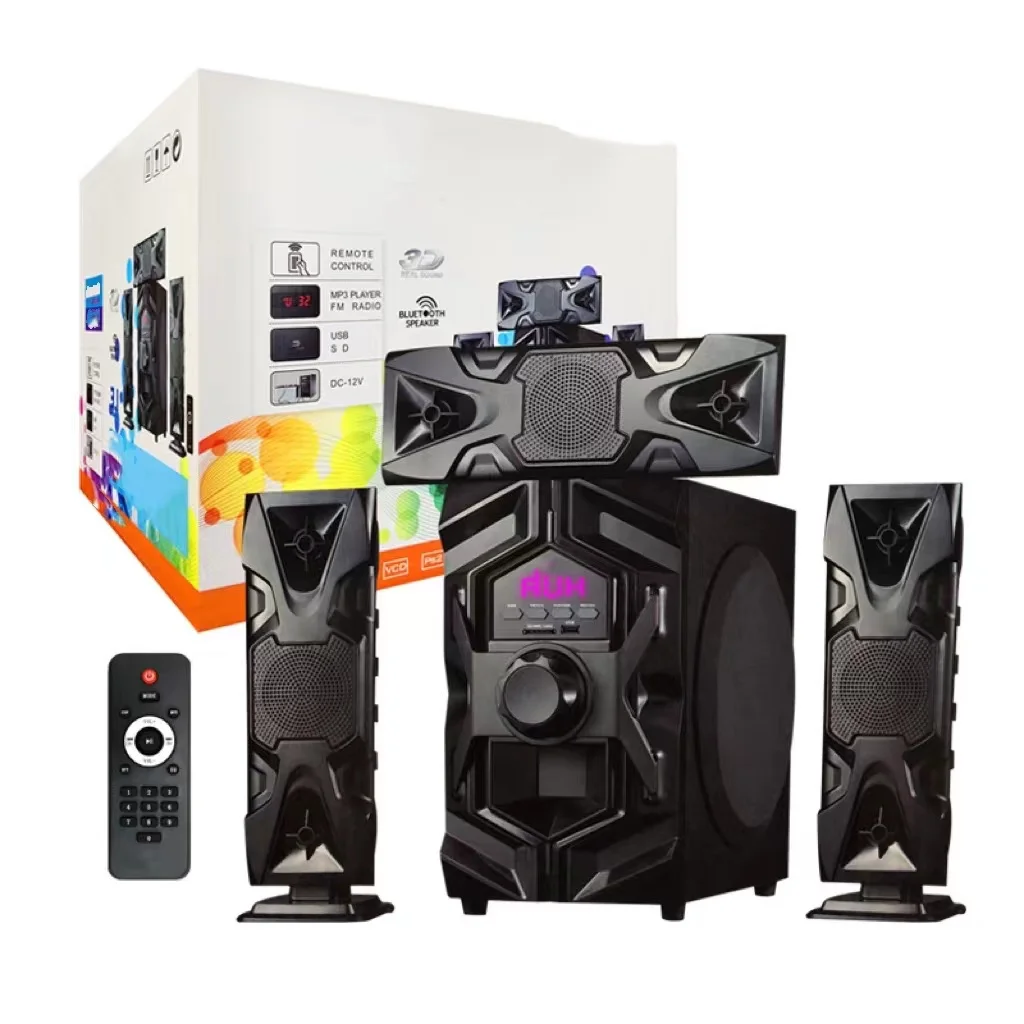 High Quality Box with Microphone Remote Control Home Theater Speakers