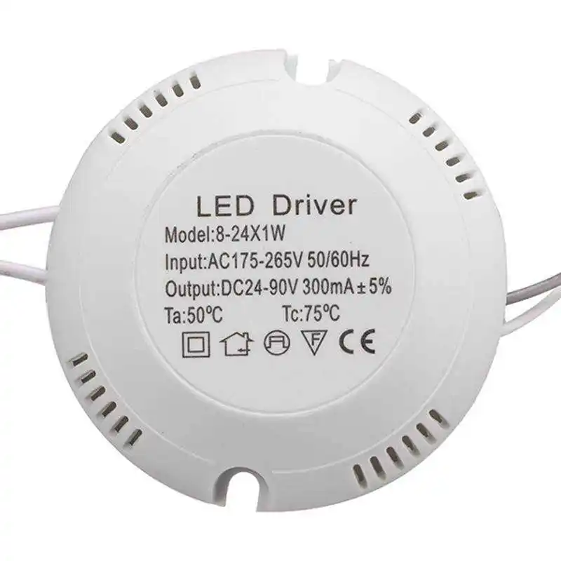 Для светодиодный потолочный светильник 8-24W Светодиодный драйвер AC175-265V переменного тока в постоянный 24-80V силы питания трансформатор освещения