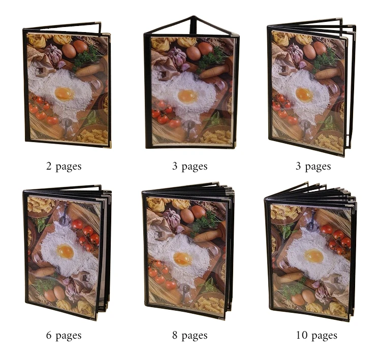 8.5 x 11 Inch Menu Holder Transparent Menu Holder Restaurant Menu Covers Book for Restaurant Daily Paper