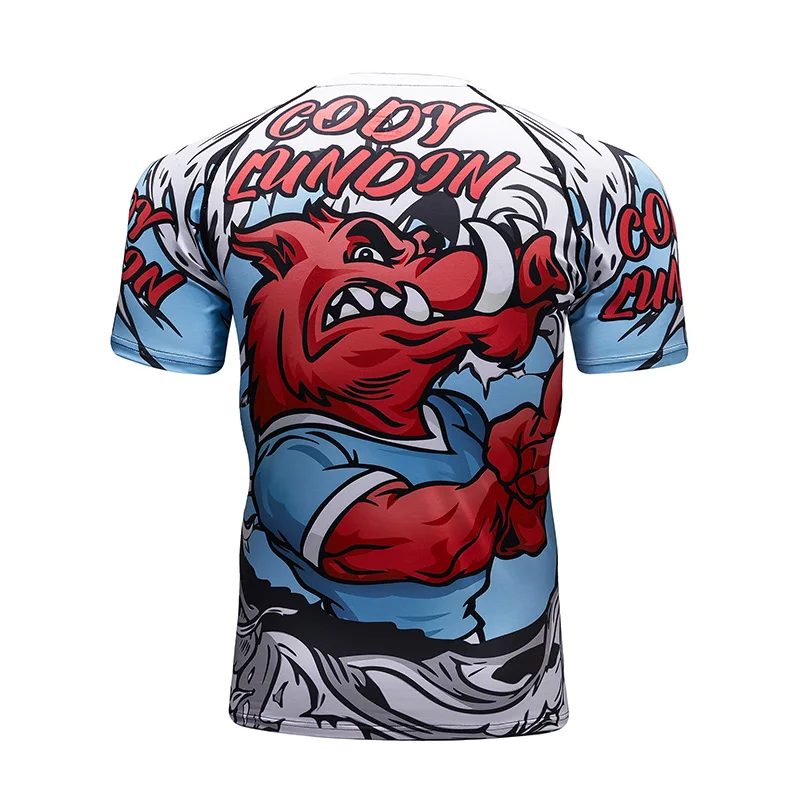 Custom MMA sublimated short sleeve rash guards