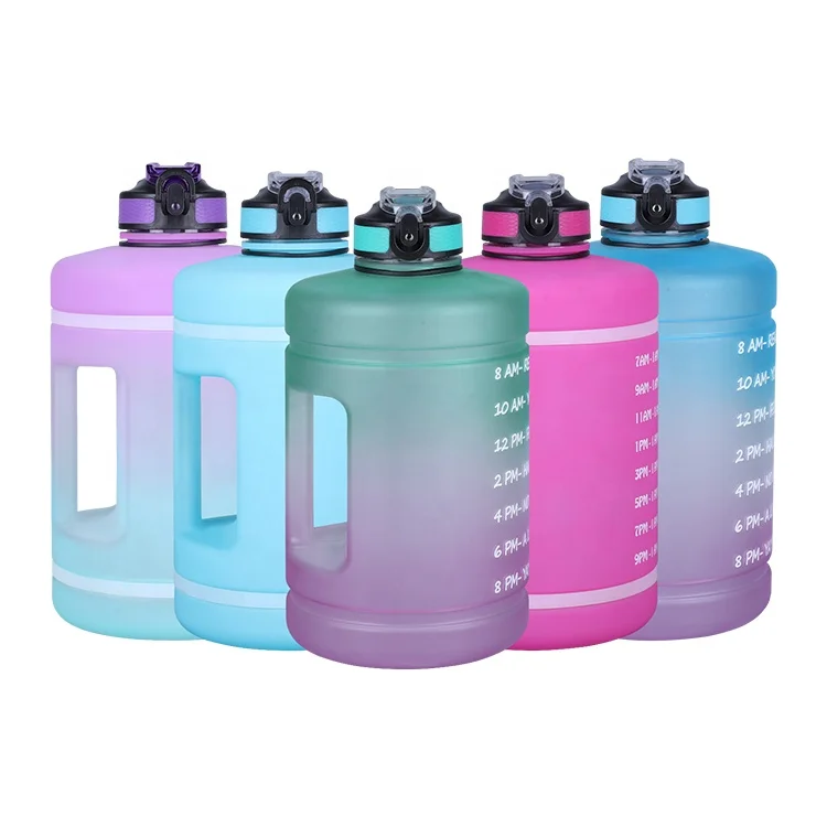 1 gallon unbreakable Plastic drinking water jug with lids