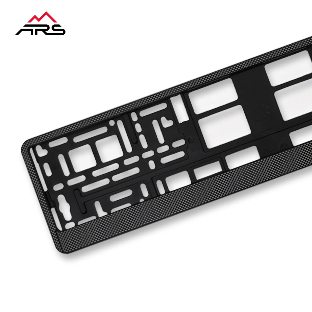 Plastic license plate frame / holder carbon European standard