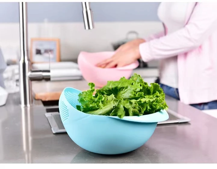 Multi-functional rice washer rice basket household kitchen rice washing screen basin