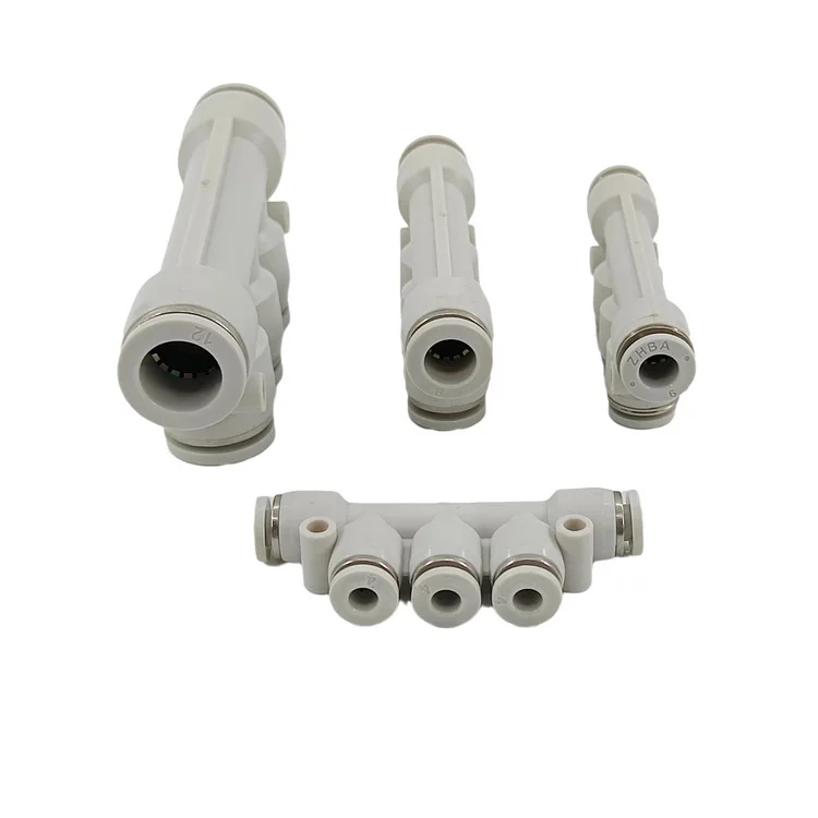 PK 4 6 8 10 12mm Tube Quick Connector Push Pipe Plastic Air Hose Pneumatic Fittings Manufacturer