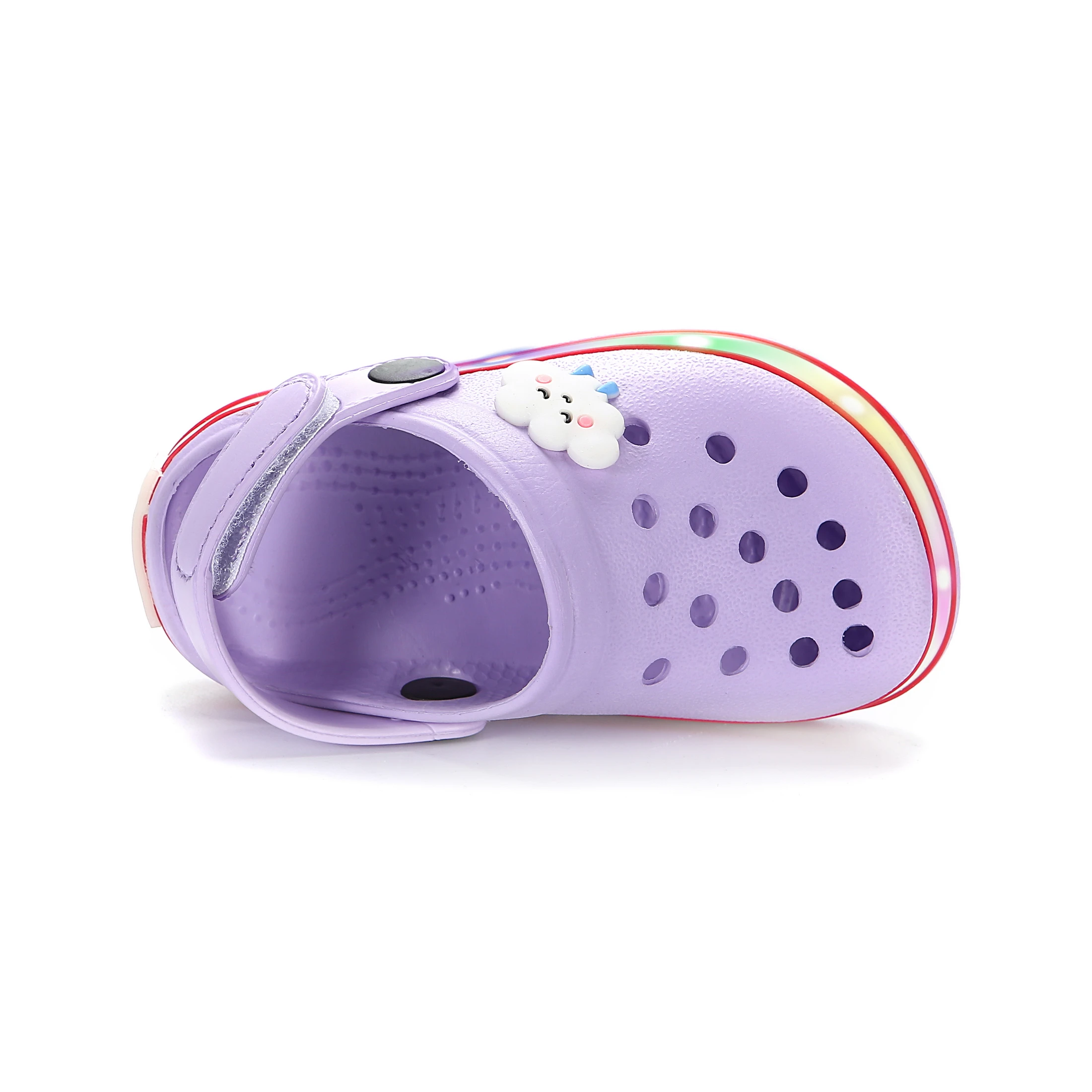 Сандалии Детские легкие из ЭВА, Нескользящие, без застежки, светодиодная обувь для сада, для мальчиков и девочек