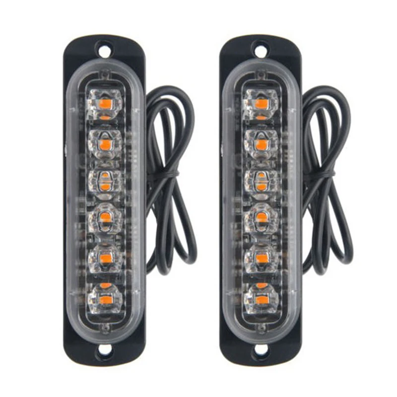IP67 Waterproof 6 LED Traffic Warning Light Car Truck Emergency Beacon Warning Hazard Flash Traffic light Car light