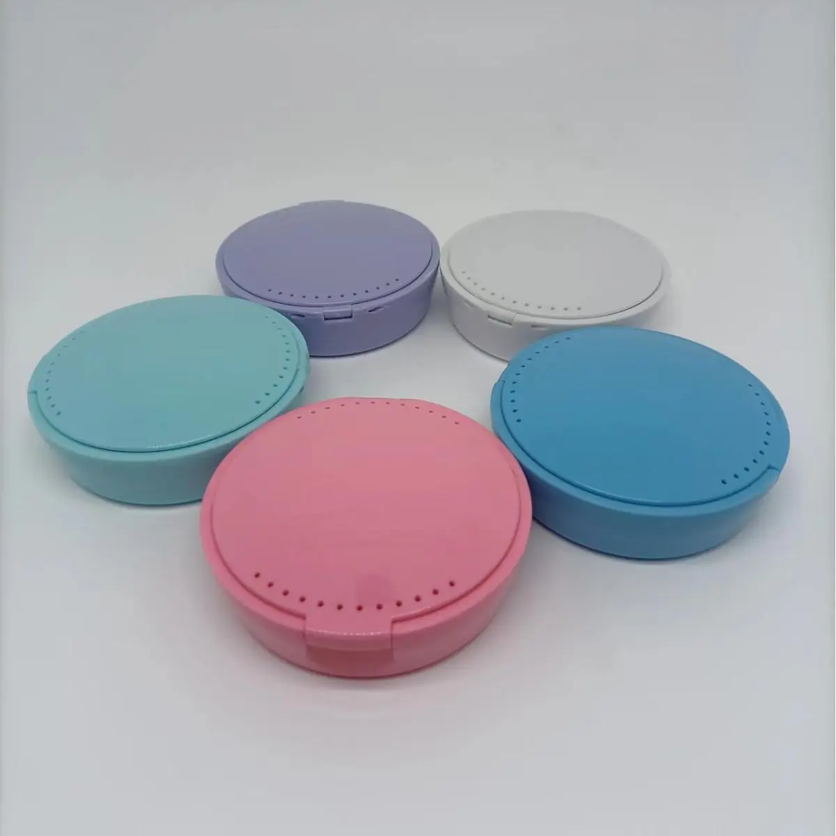 Orthodontic Aligner Container Mirror Invisible Braces Storage Mouth Guard Case Portable Plastic Plastic Denture Retainer Box