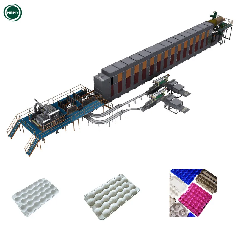 Biodegradable Reusable 12000 Pcs/H 30 Cabinet Capacity Paper Goose Egg Cartons Box Egg Carton Machine Making Canada 50000Set