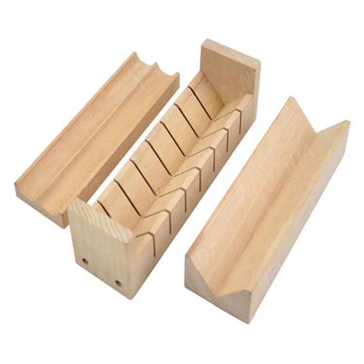 Excellent Sushi Tools Natural Beech Wood Sushi Maker Kit