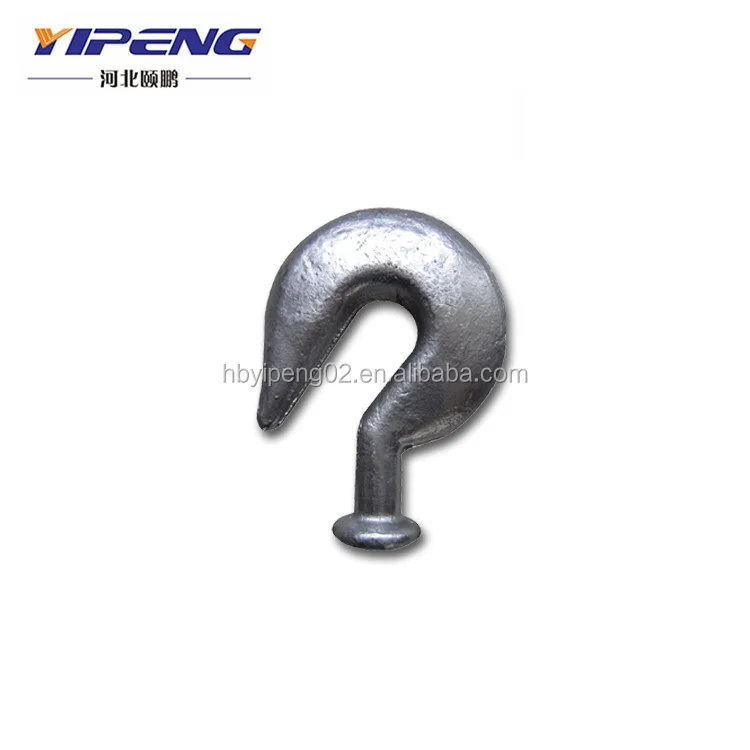 Hot dip galvanized Tongue Hooks 70kN Hot forged steel