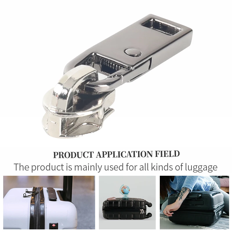 OCO Detachable metal slider accessories for #5 #8 #10 zipper other luggage accessories replaceable zipper head tabs