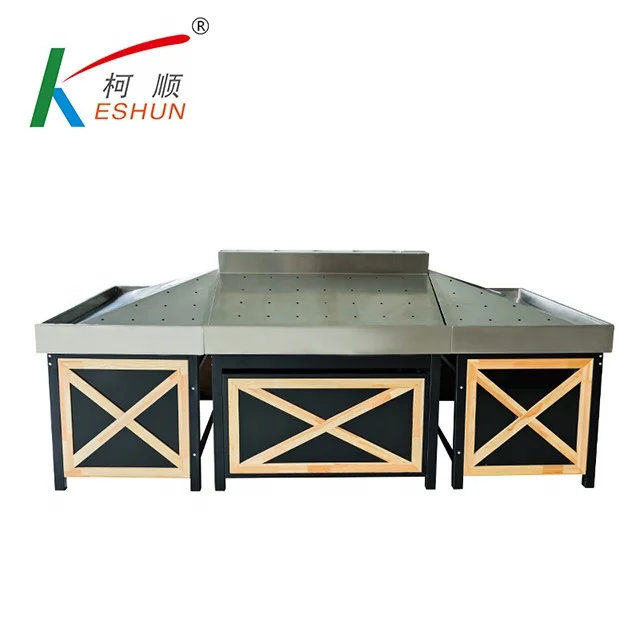 Double-sides vegetable and fruit drying display rack display storage