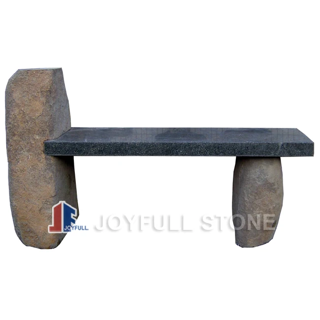 
Natural Basalt Stone Bench Garden stone bench 