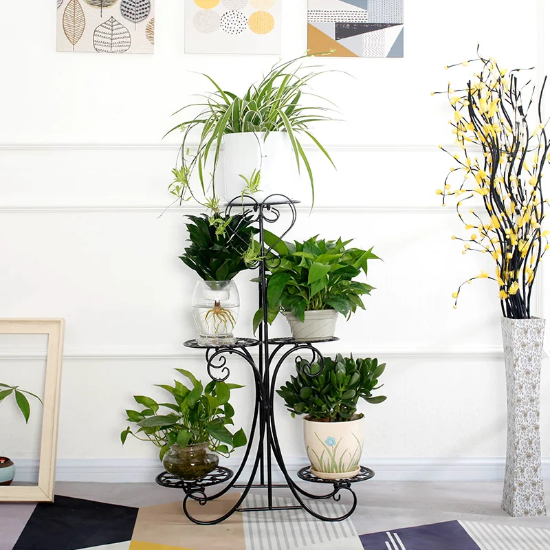 
China Best Selling Indoor Outdoor Metal Plant Rack Stand 