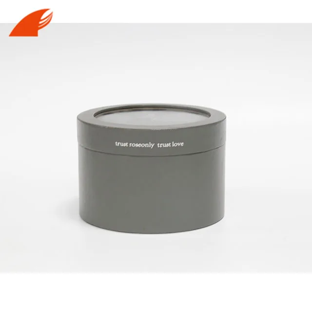 Custom Transparent Pvc Cover Round Flower Box