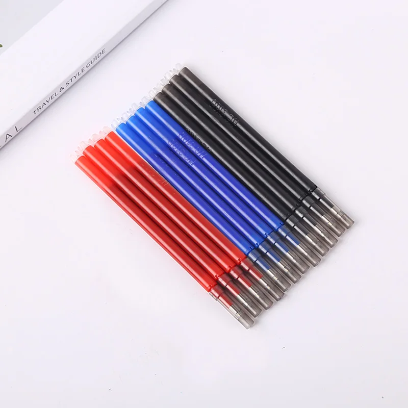 2023 Newest 0.7mm Colored Non-toxic Heat Erasable Gel Ink Pen Refill For School And Office