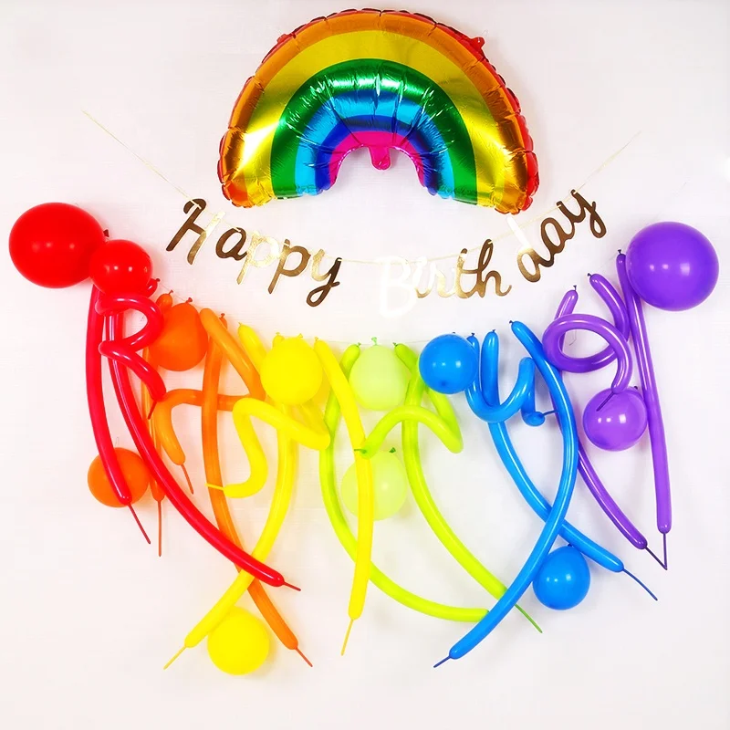 EASTTERN Wholesale PARTY new  latex with long strip magic balloon kit for kids Birthday Party Decoration