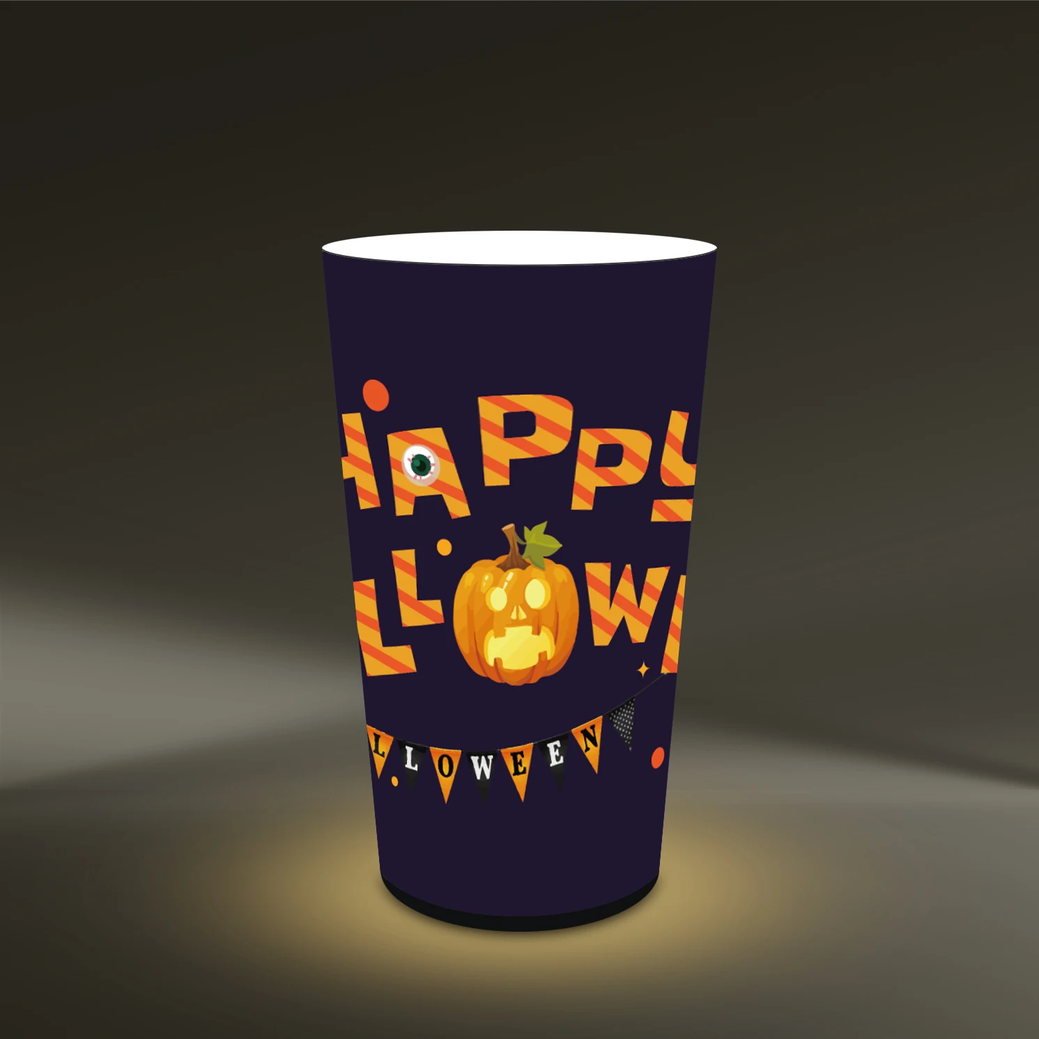 Halloween Christmas Colorful Flashing Led Champagne Glass Cup Led Plastic Cup For Bar & Party