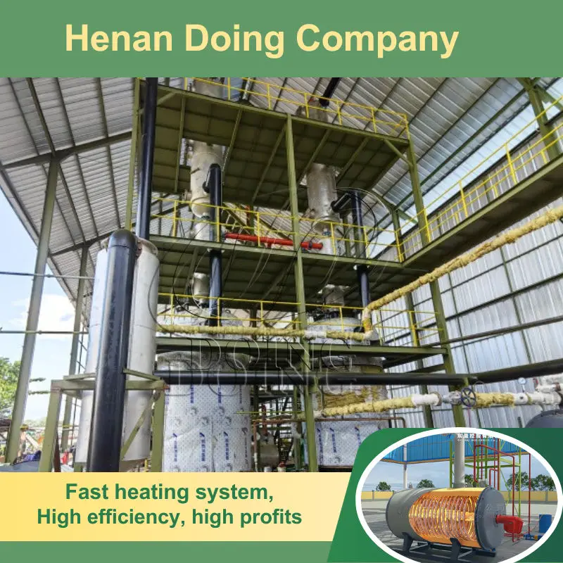 High diesel output Used tire pyrolysis oil Mini oil Pyrolysis and distillation Plant with CE ISO certificate