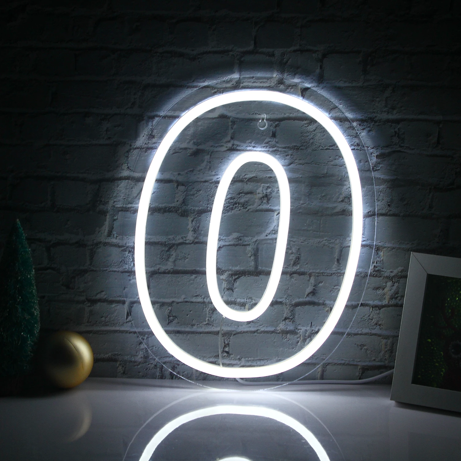 Wanxing Birthday Neon Sign Custom Number 0 LED Neon Light Party,Sweet Birthday Gifts