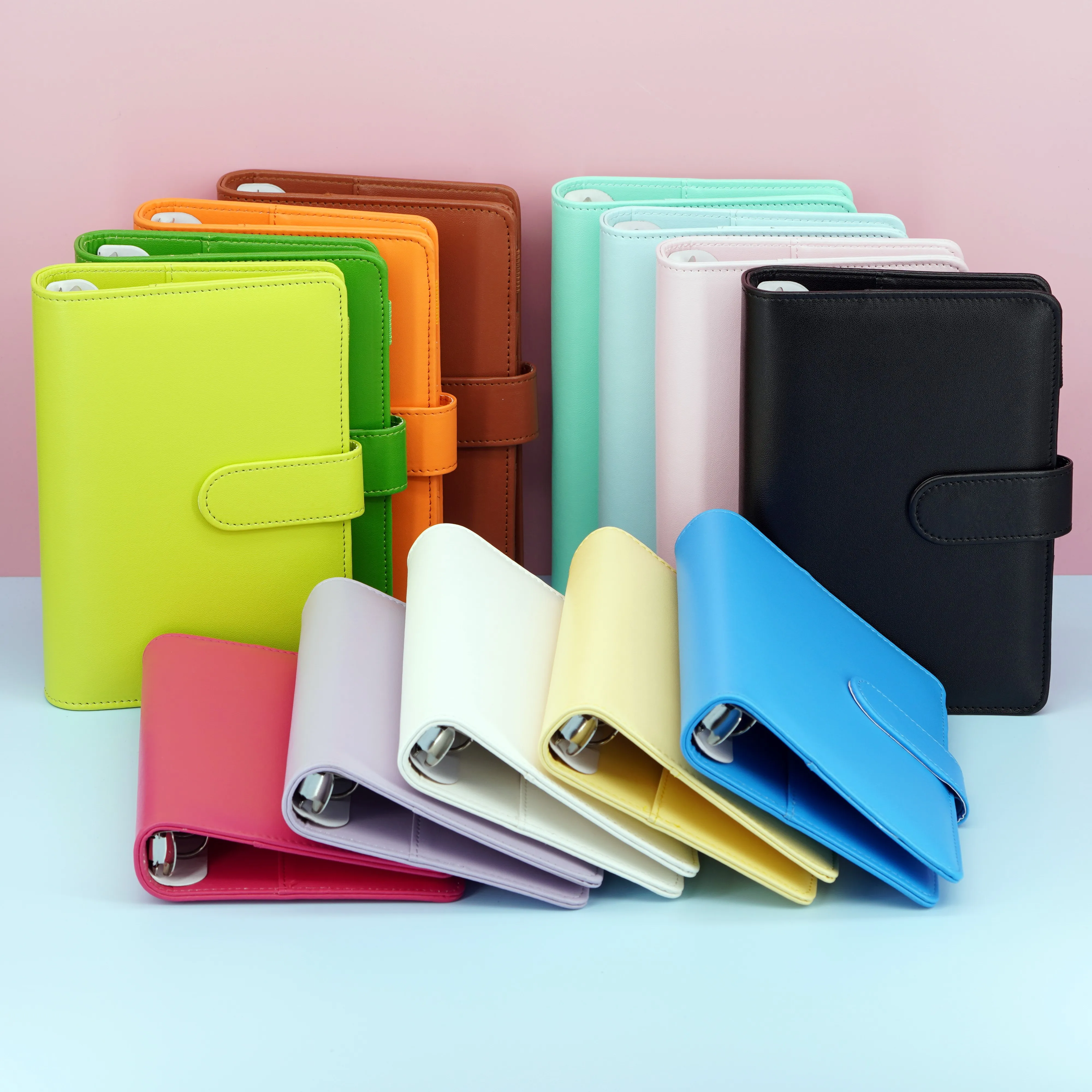 Напрямую с фабрики оптовая продажа 13 видов цветов Премиум A6 бюджет связующего кошелек акриловый