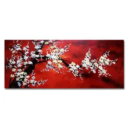 Chinese Style Flowers Painting Red Pink Plum blossom Artistic Beauty Picture Canvas Posters for Home Decoration